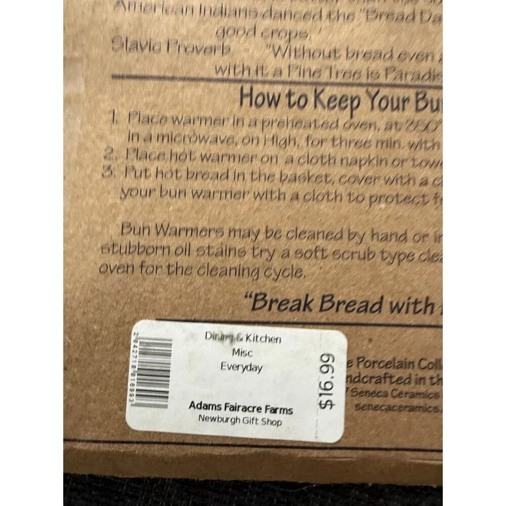 Bread and bun warmers new in packaging